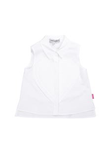 Simonetta - Sleeveless shirt in white