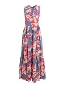 TWINSET - Floral muslin flounced dress