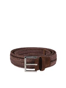 Orciani - Woven rope and suede belt