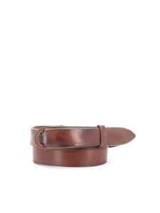 Orciani - Nobuckle light brown leather belt