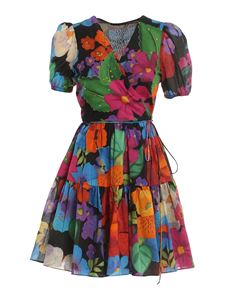 TWINSET - Floral muslin wrap dress