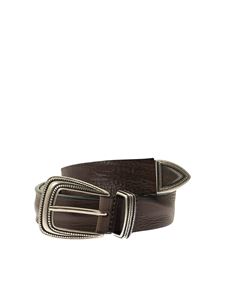 Tagliatore - Leather belt in brown