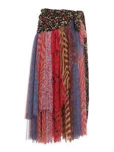 Philosophy di Lorenzo Serafini - Floral patchwork skirt