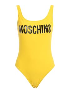 Moschino - Logo print one-piece swimsuit