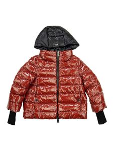 Herno Kids - Hooded down jacket in red