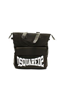 Dsquared2 - Contrasting logo backpack in black