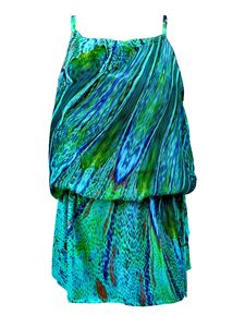 Maria Enrica Nardi - Guadalupe dress in aquamarine