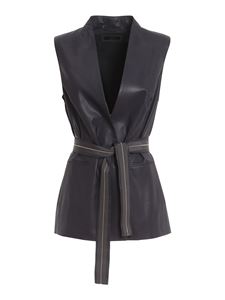 Peserico - Belted wool vest