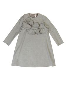 Il Gufo - Rouches dress in grey