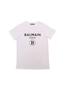 Balmain - Lettering logo front T-shirt in white
