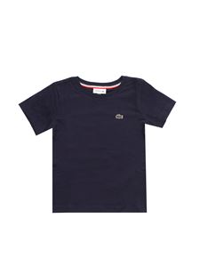 Lacoste - Logo patch T-shirt in blue