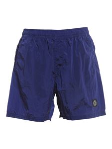 Stone Island - Logo patch swim shorts