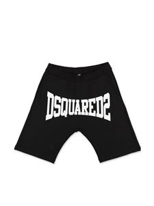 Dsquared2 - Contrasting print bermuda shorts in black