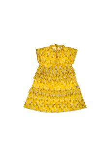 N°21 Kids - Flounced dress in yellow