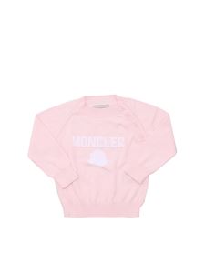 Moncler Enfant - Logo inlay sweater in pink