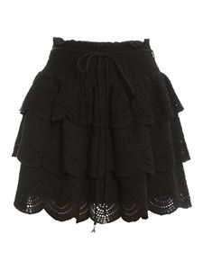 Patrizia Pepe - Broderie anglaise mini skirt