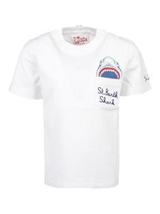MC2 Saint Barth - Shark T-shirt in white